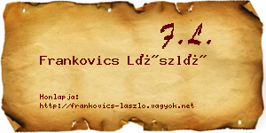 Frankovics László névjegykártya